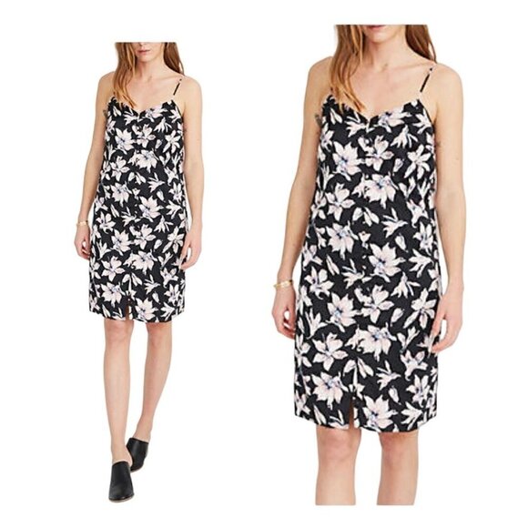 Madewell Button Front Slip Dress In orchid, Size 00, New with Tag - Picture 1 of 14